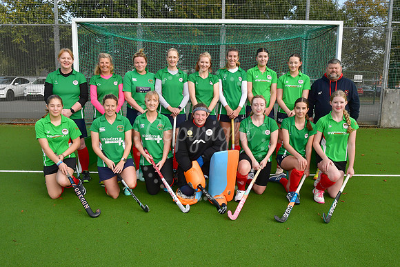 Newark Ladies 2nds ( white) v Newark Ladies 3rds (green) hockey