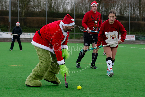 Santa v Elves at Harleston Magpies Hockey Club