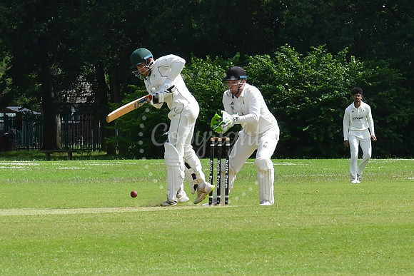 Balderton v Mansfield Hosiery Mills cricket action