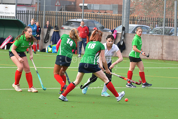 Newark Ladies 2nds ( white) v Newark Ladies 3rds (green) hockey