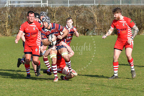 Southwell 1st v Nuneaton Old Edwardians rugby action