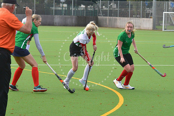Newark Ladies 2nds ( white) v Newark Ladies 3rds (green) hockey