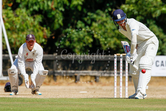 Cricket action from Old Buckenham v Lowestoft Town