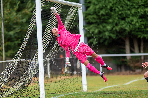 Long Melford v Hullbridge Sports in the FA Vase. Picture by Mark