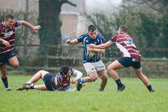 Rugby action from Diss vs Shelford II