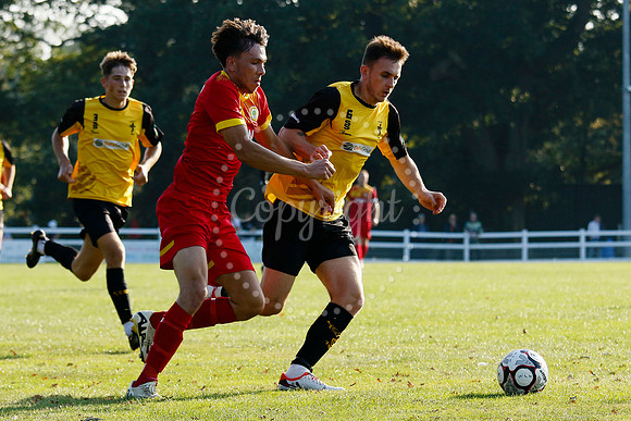 Football action from Walsham-le-Willows vs Fakenham Town