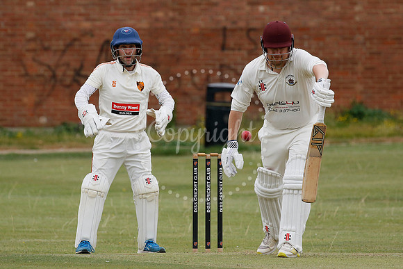 Cricket action from Diss vs Thetford Town