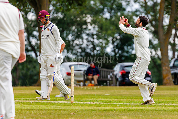 Cricket action from Garboldisham v Fakenham