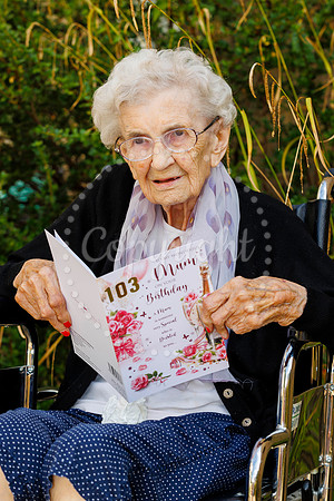 Oaklands care home resident Maud Cattermole has turned 103