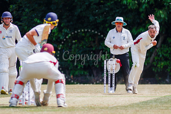 Cricket action from the Old Buckenham vs Brooke