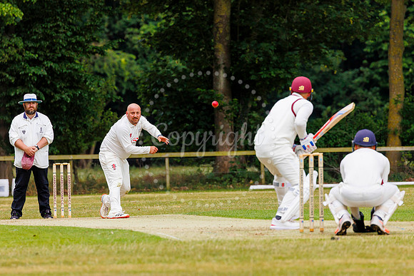 Cricket action from Garboldisham v Fakenham