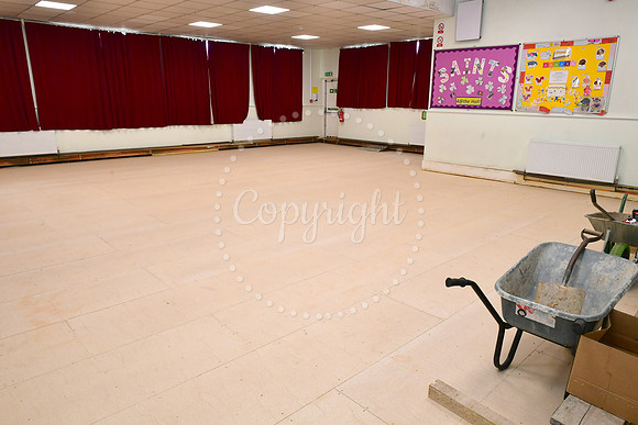 St Giles Community Hall, new floor in the main hall