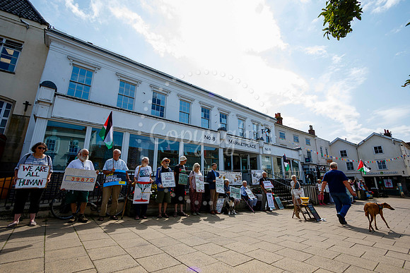 Waveney Valley MP Adrian Ramsay joined the vigil in Diss for the