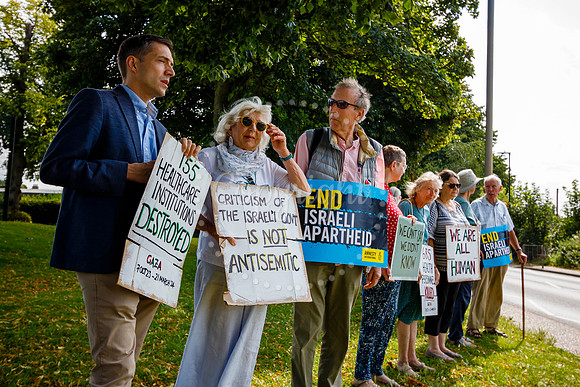 Waveney Valley MP Adrian Ramsay joined the vigil in Diss for the