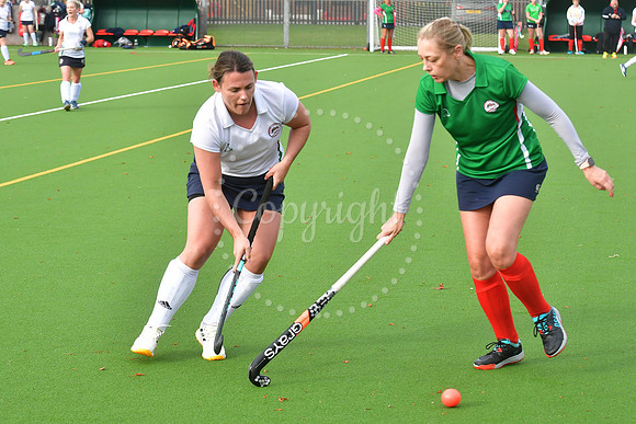 Newark Ladies 2nds ( white) v Newark Ladies 3rds (green) hockey