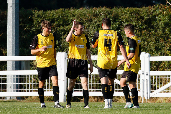 Football action from Walsham-le-Willows vs Fakenham Town