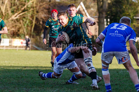 Rugby action from Diss vs Bury St Edmunds II