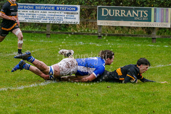 Rugby action from Diss vs Southwold