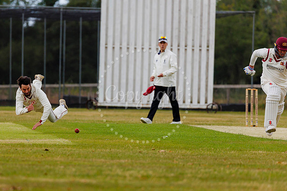 Cricket action from Garboldisham v Fakenham
