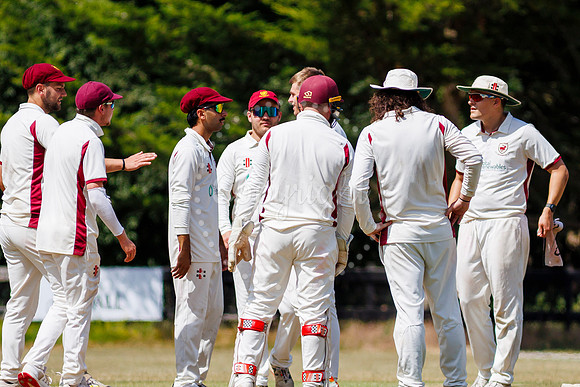 Cricket action from the Old Buckenham vs Brooke