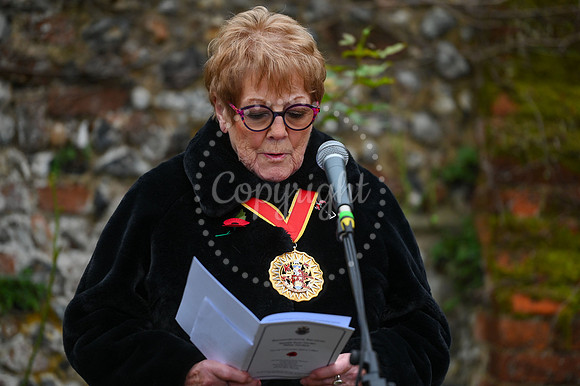 Rose Garden, Abbey Gardens Remembrance service. Picture by Mark