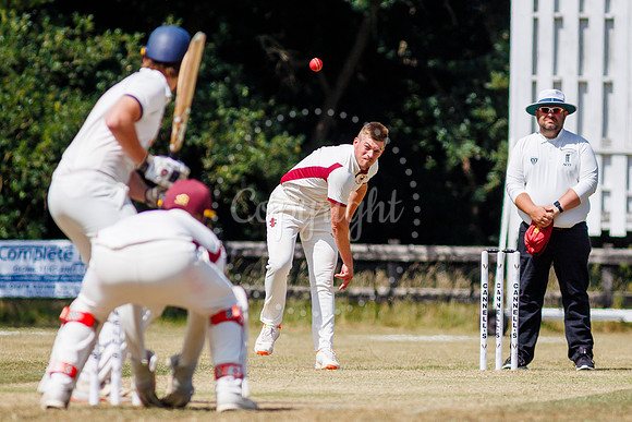 Cricket action from the Old Buckenham vs Brooke
