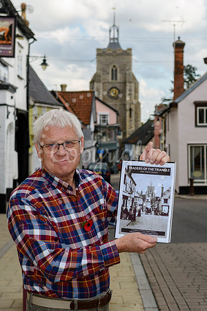 Peter Hyde with his new book about traders of the Heritage Triangle in Diss