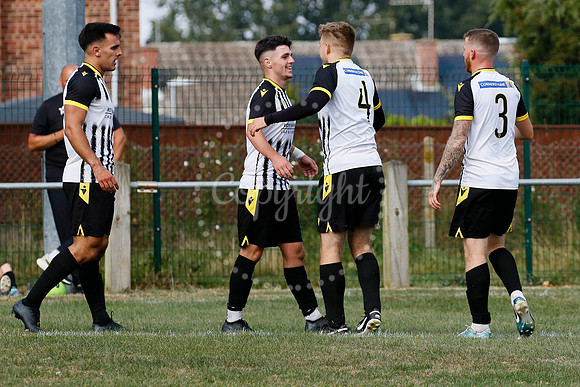 Football acton from Harleston Town vs  Biggleswade Town