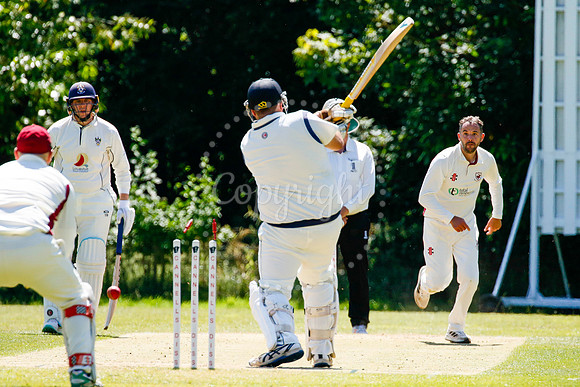 Cricket action from Old Buckenham vs Lowestoft