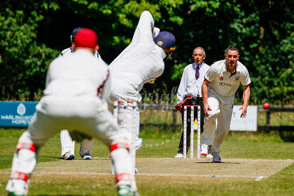 Cricket action from Old Buckenham vs Lowestoft