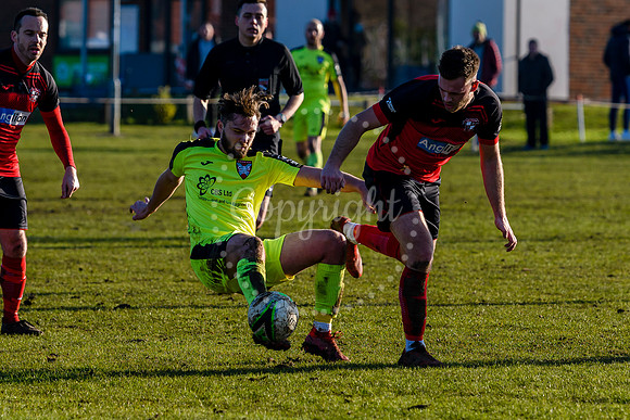 Football action from Long Stratton v Norwich CBS
