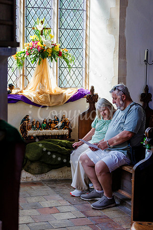 Flower festival at St Andrew's Church, Weybread.
