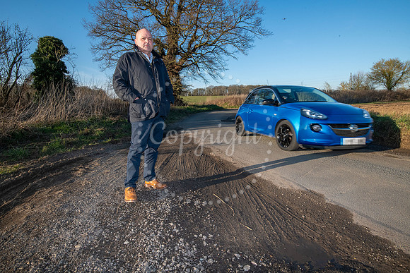 BFP Fieldview, Sandy Lane, Rushbrooke.Marcus Popham is angry at