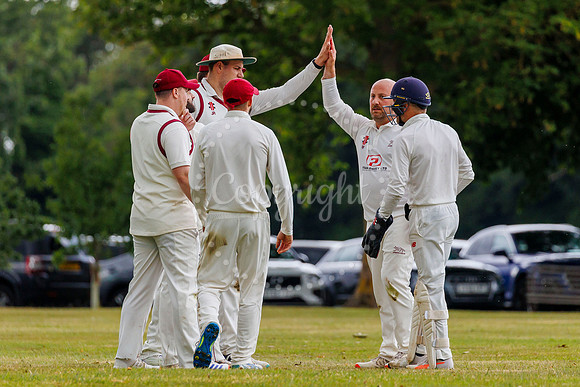 Cricket action from Garboldisham v Fakenham