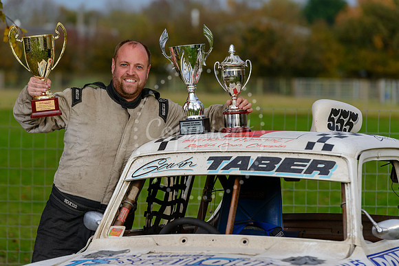 Gavin Taber winner, Classic Hot Rod English points Champion 2018 with his Ford Anglia car.