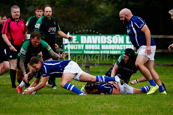 Rugby action from Diss vs Newmarket