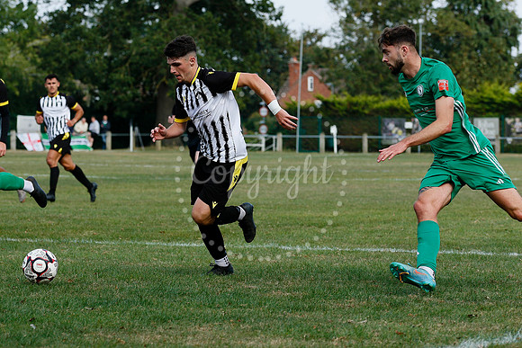 Football acton from Harleston Town vs  Biggleswade Town