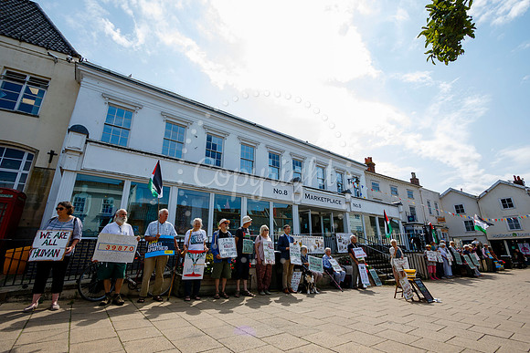 Waveney Valley MP Adrian Ramsay joined the vigil in Diss for the