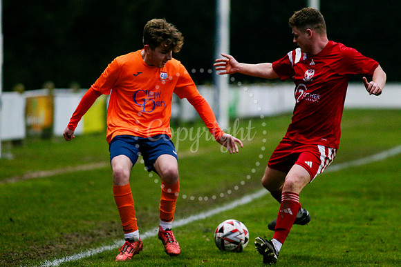 Football action from Diss Town FC vs Parson Drove