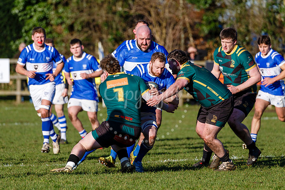 Rugby action from Diss vs Bury St Edmunds II
