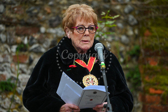 Rose Garden, Abbey Gardens Remembrance service. Picture by Mark