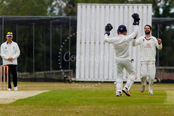 Cricket action from Garboldisham v Fakenham