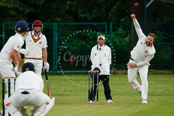 Cricket action from Diss vs Downham Stow II