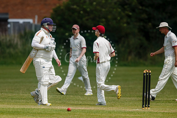 Cricket action from Diss v Hethersett