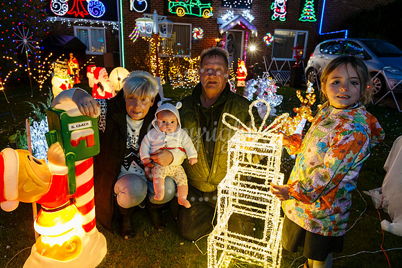 Feltwell charity Christmas lights display