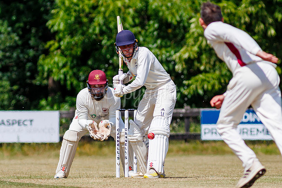 Cricket action from the Old Buckenham vs Brooke