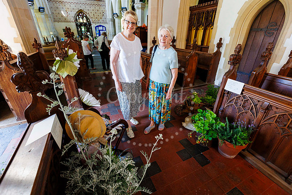 Flower festival at St Andrew's Church, Weybread.