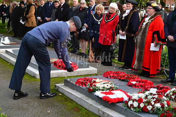 All Souls ceremony at Newark Cemetery polish war graves