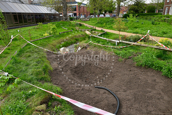 Work at The Queen Elizabeth Memorial Garden