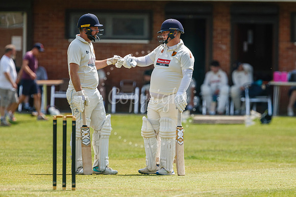 Cricket action from Diss v Hethersett
